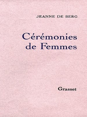 cover image of Cérémonies de femmes